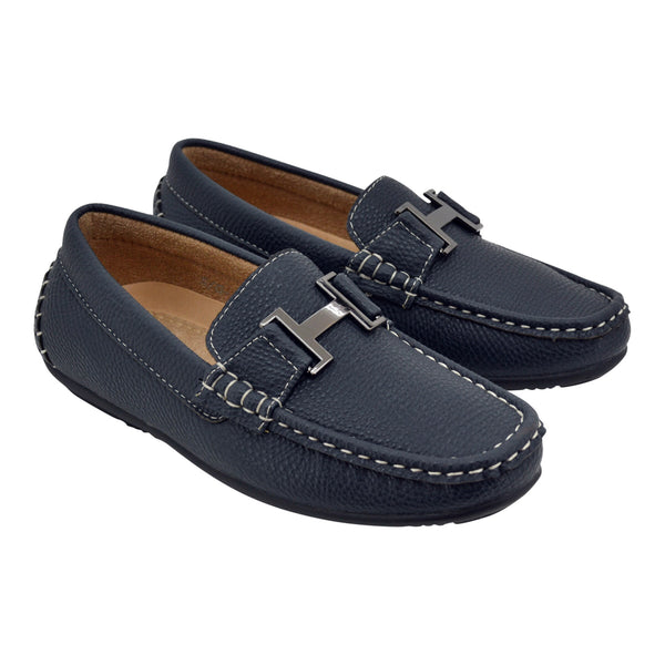 Boys Blue H Loafers