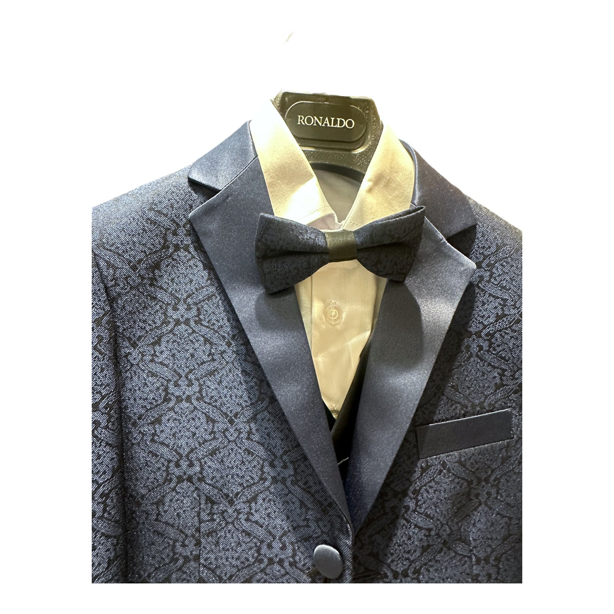 Ronaldo Designer Paisley BlueTuxedo Suit