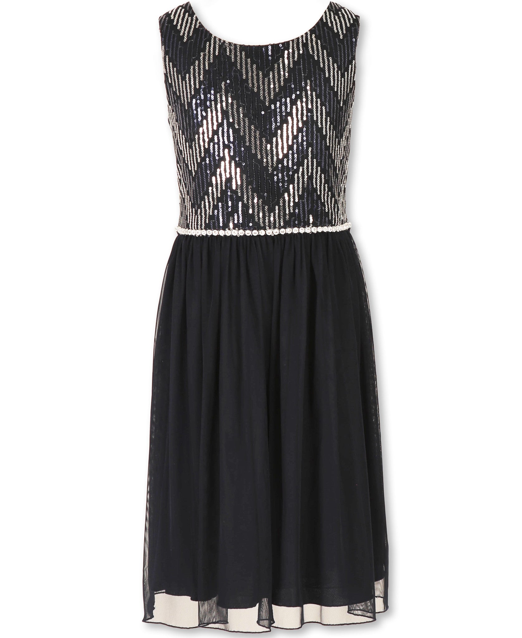 Designer Sequence Dress Midnight Blue