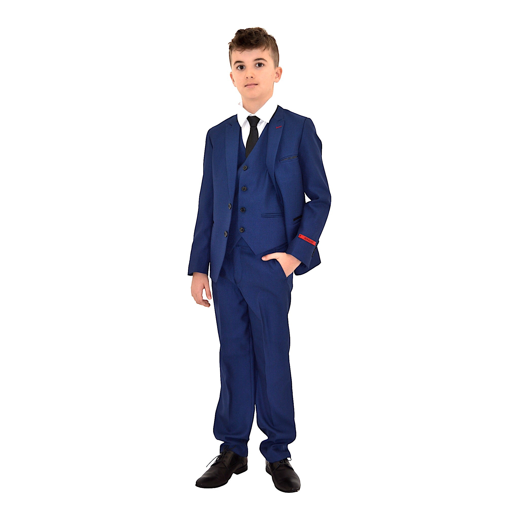 Ronaldo Textured Designer Skinny Grad 5 pc Suit