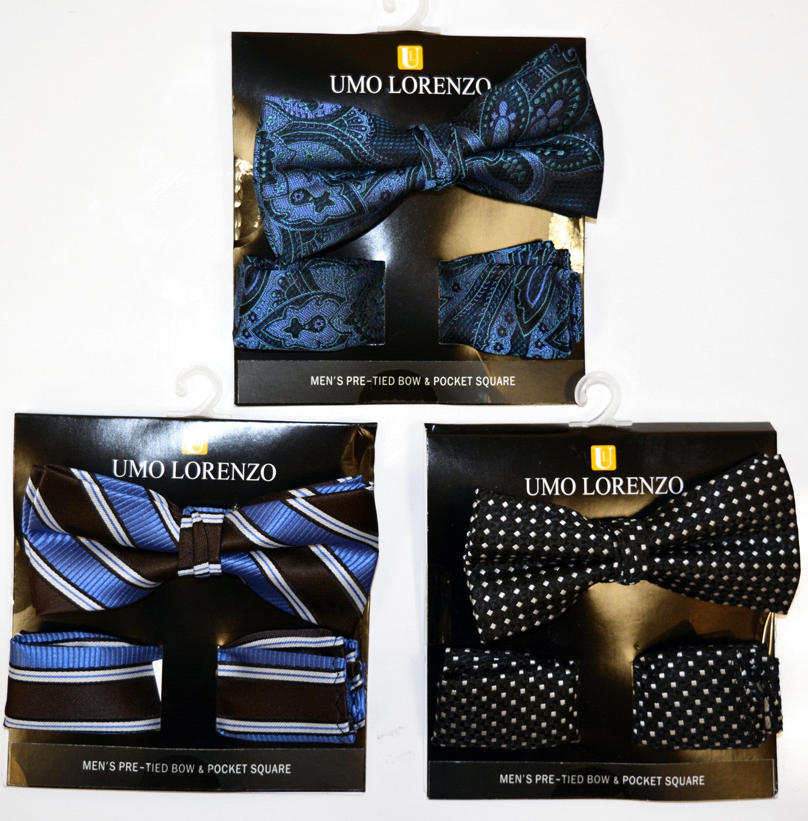 Bow Ties and Pocket Square Sets