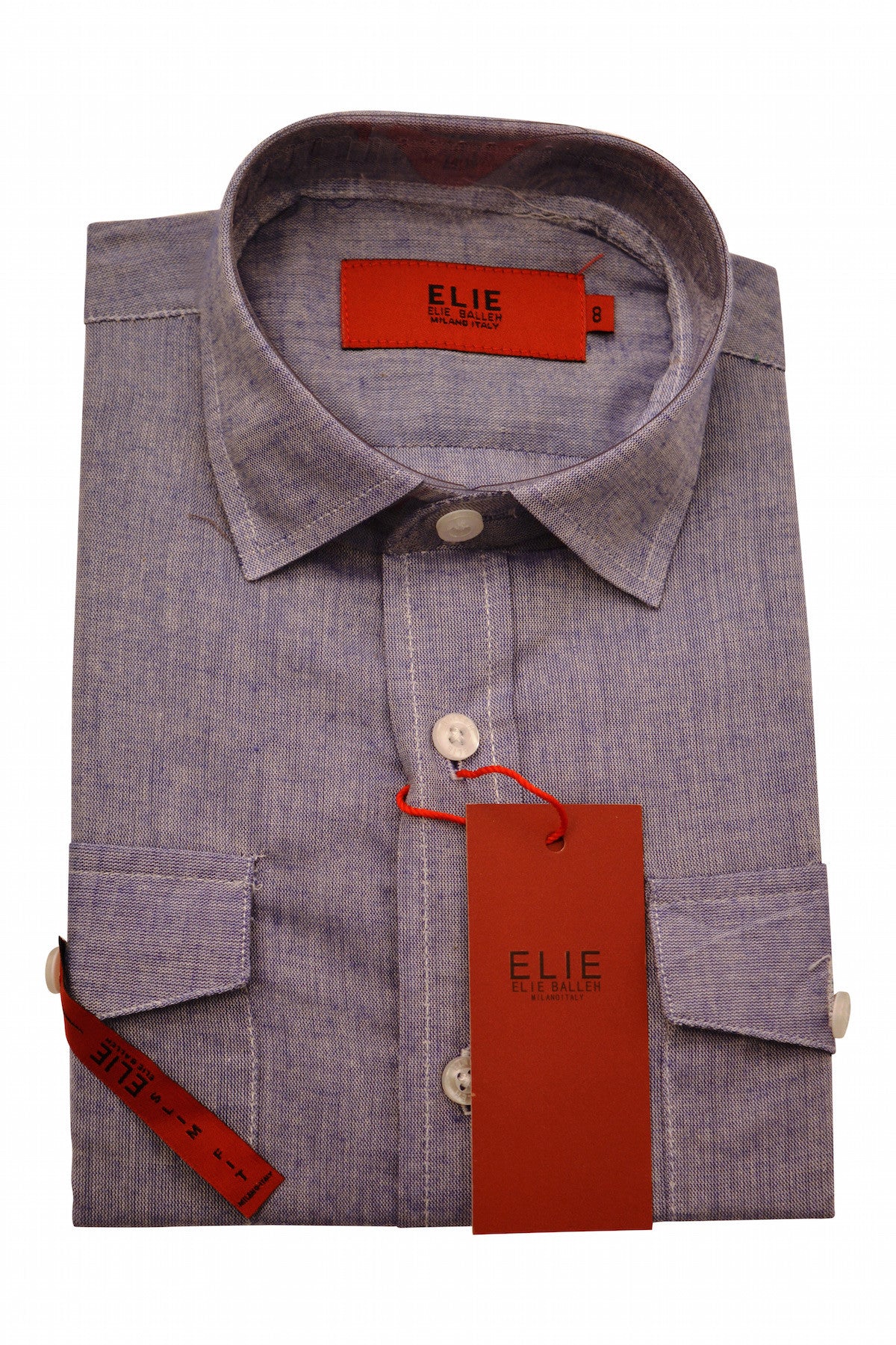 Designer Linen Dress Shirts Denim Finish