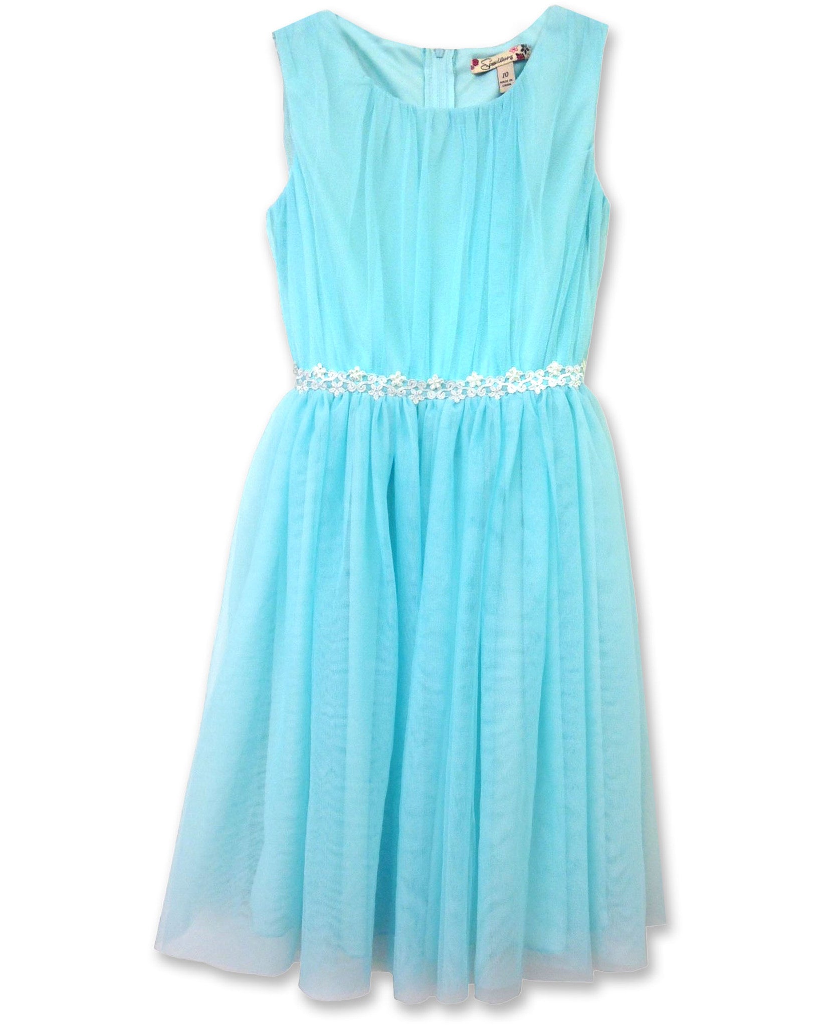 Designer Chiffon Dress Mint