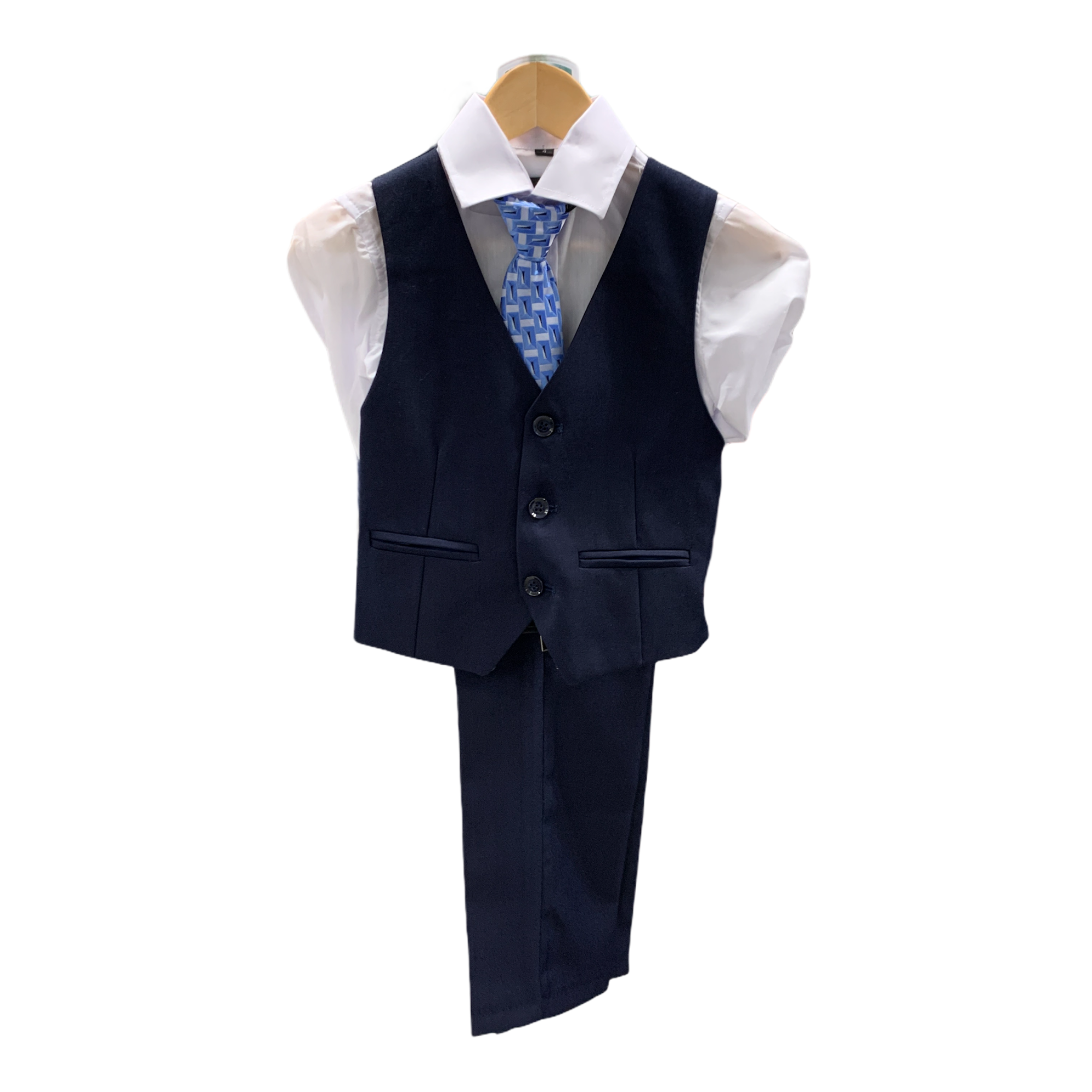 Ronaldo Navy Boys 4 pc Vest Set