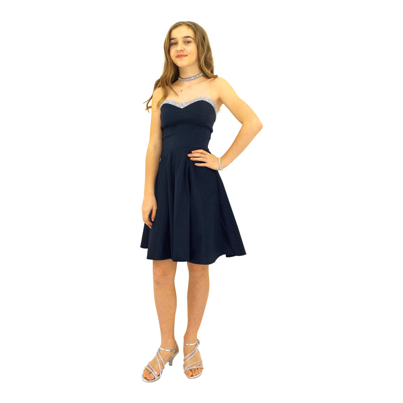 Paparazzi Couture Diamond Accent dress Navy