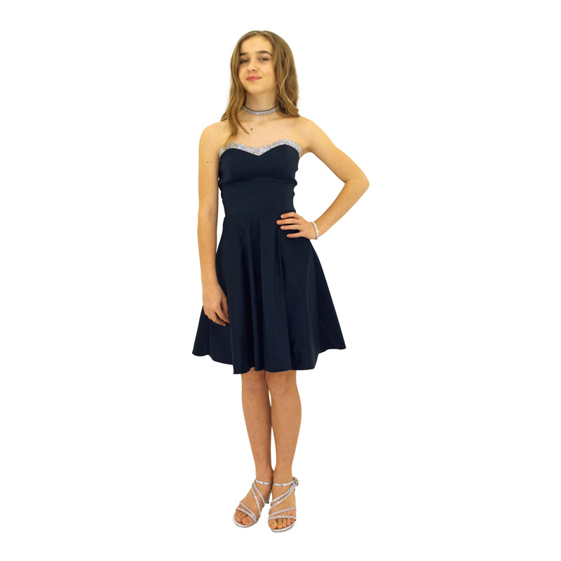 Paparazzi Couture Diamond Accent dress Navy